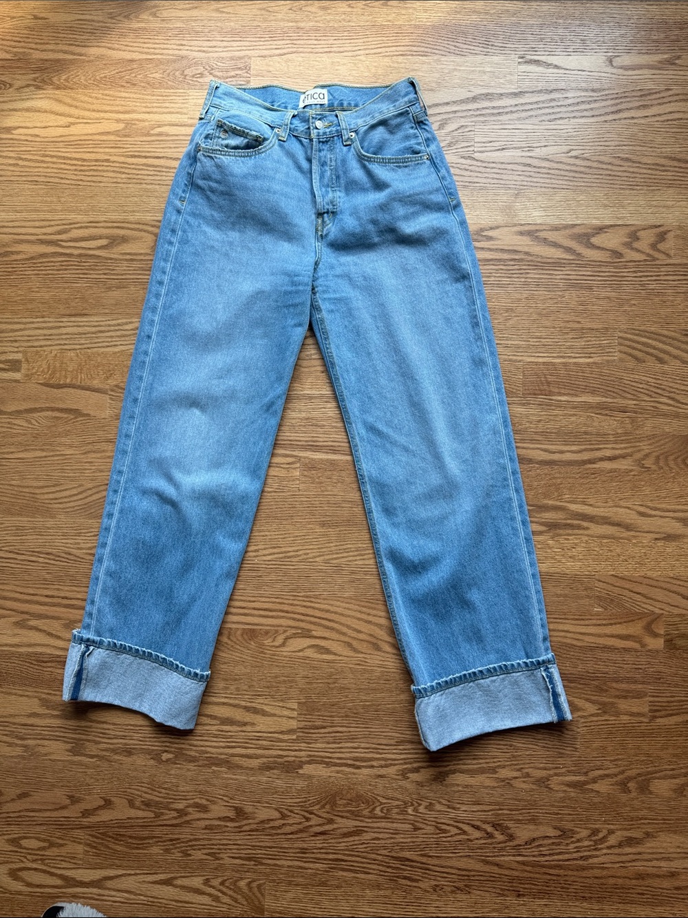 Etica Light Blue Wide-Leg Jeans